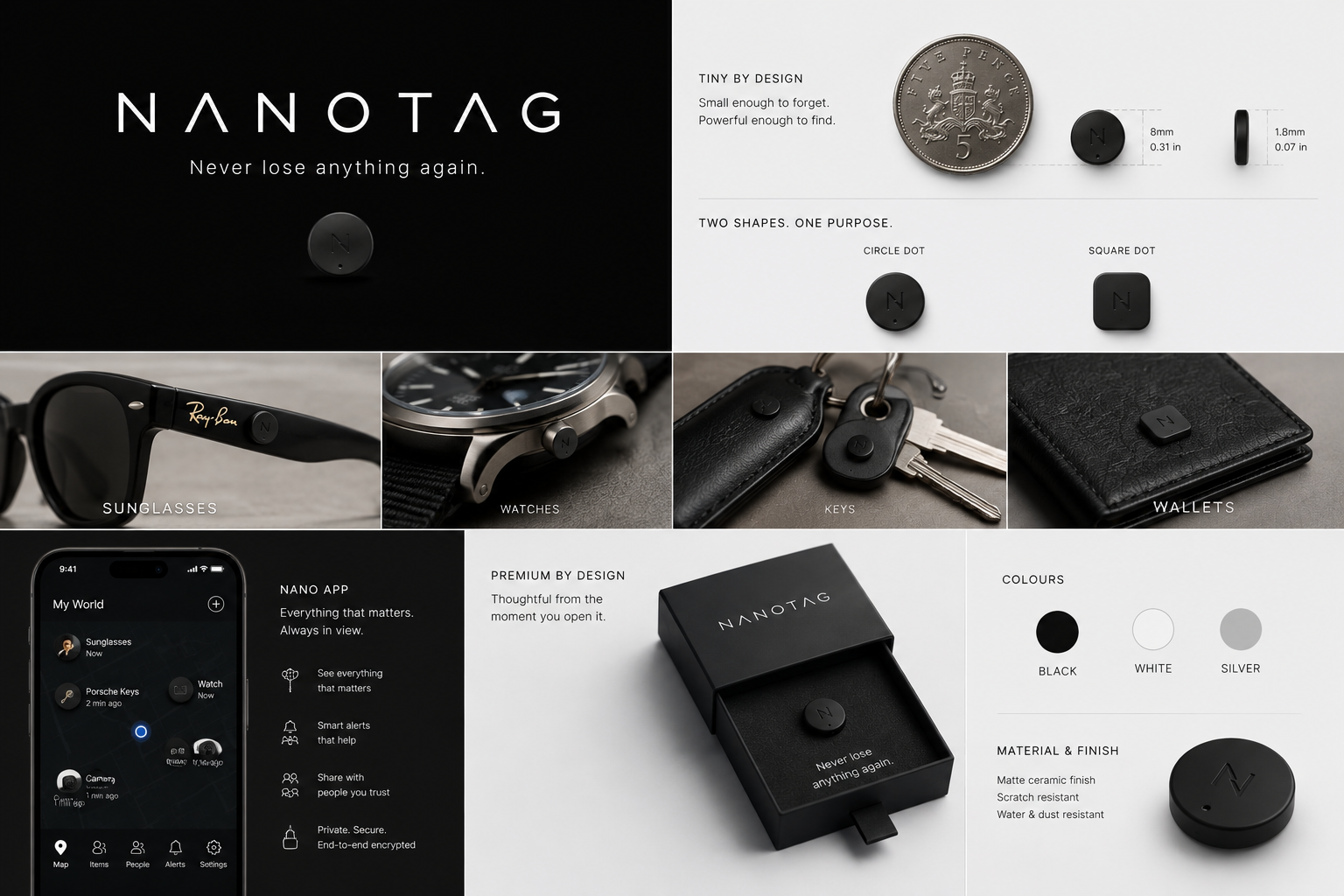 Sunglasses with NanoTag concept